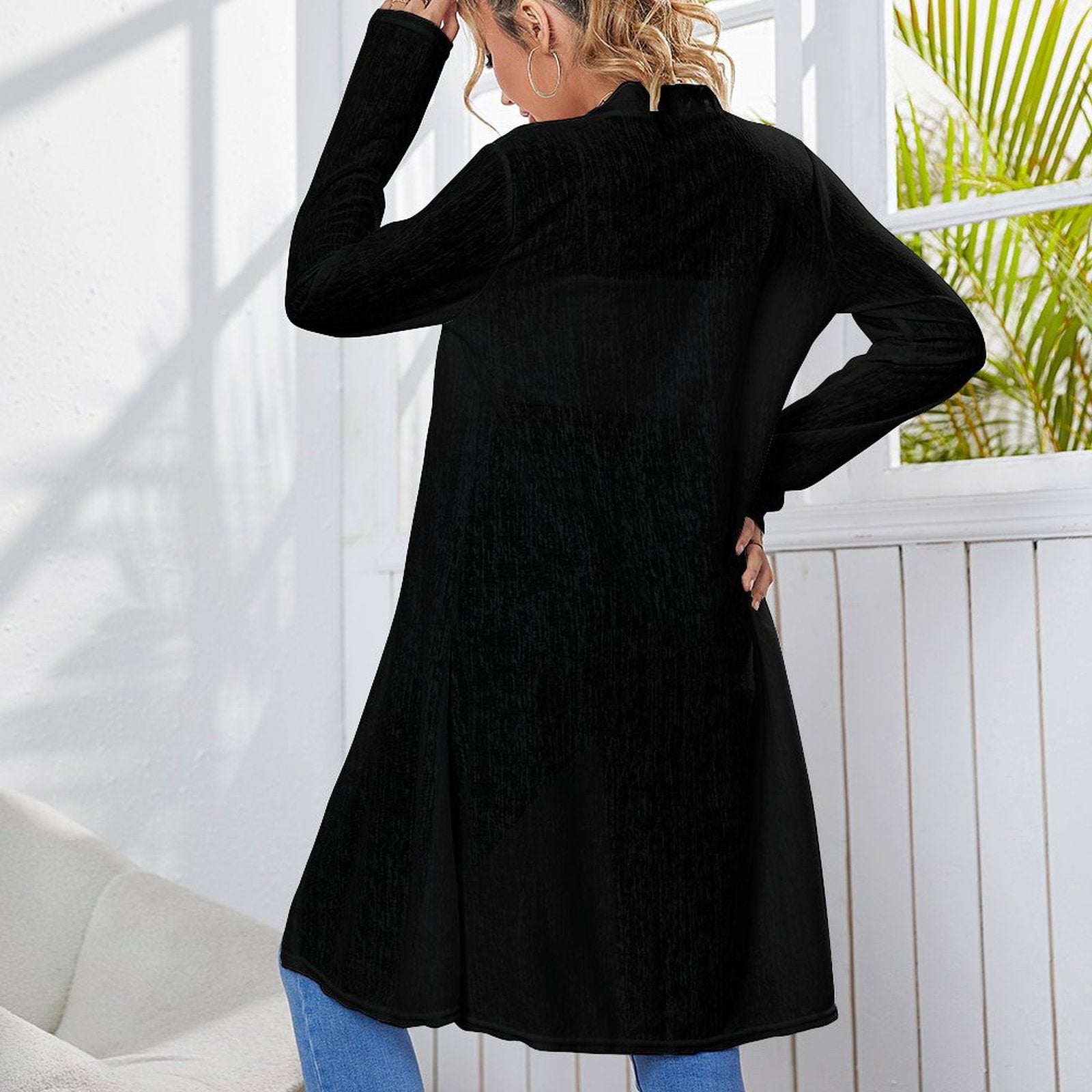 Medium Length Cardigan - Women's Mid-Length Cardigan - Premium Cardigan from Concordia Style Boutique - Just $36.34! Shop now at Concordia Style Boutique