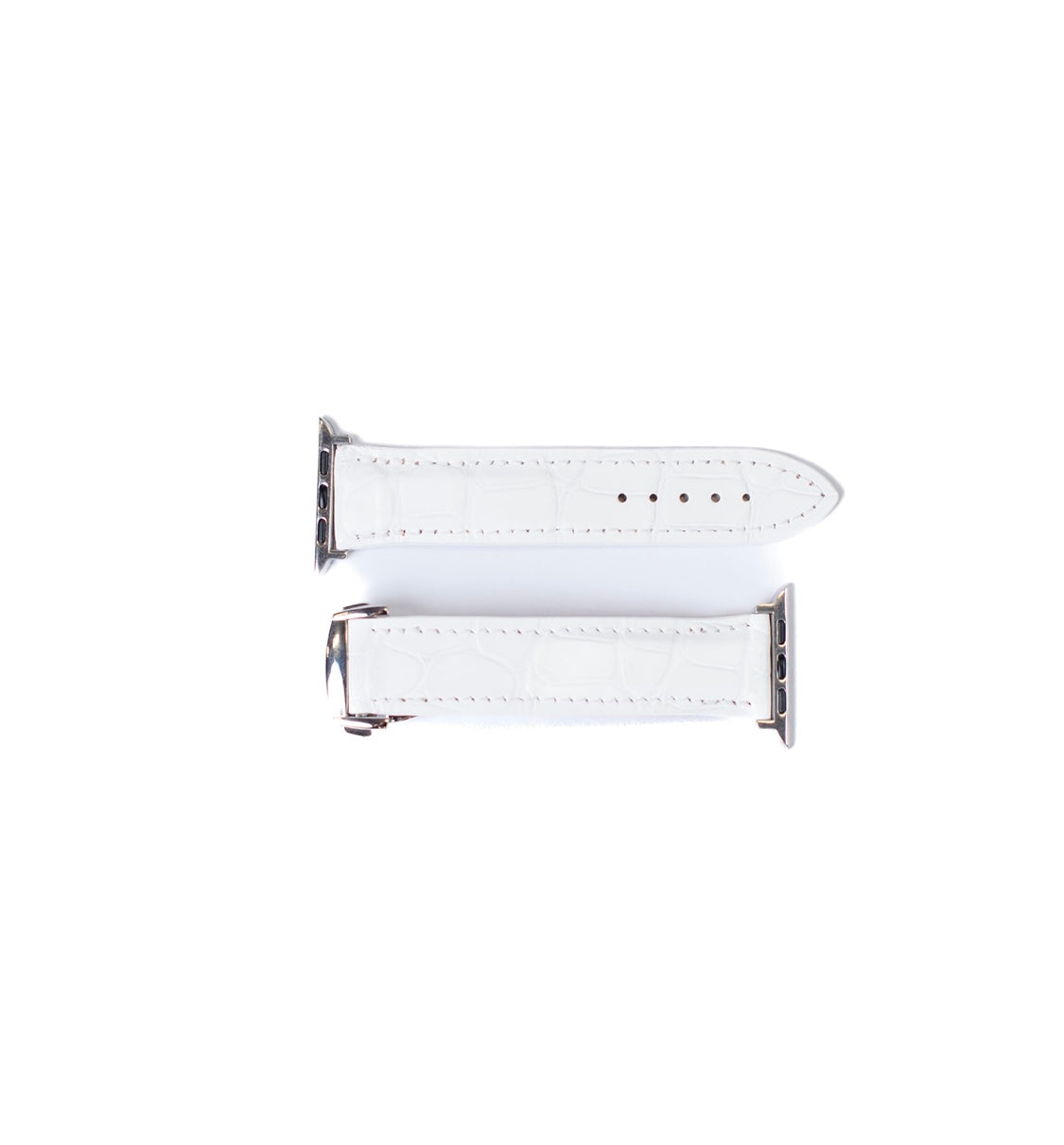 Apple Watch Band, White Matte Alligator