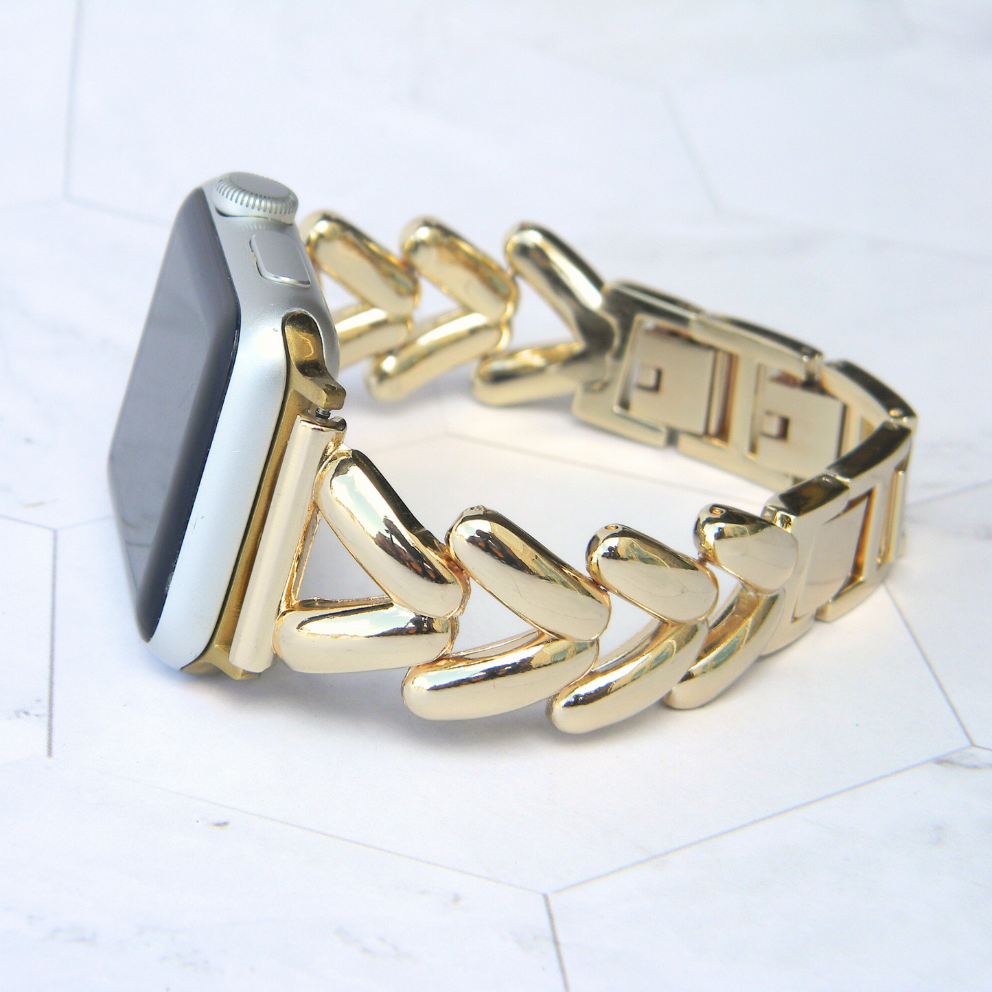 Stainless Steel - V Band - Watchband for Apple Watch