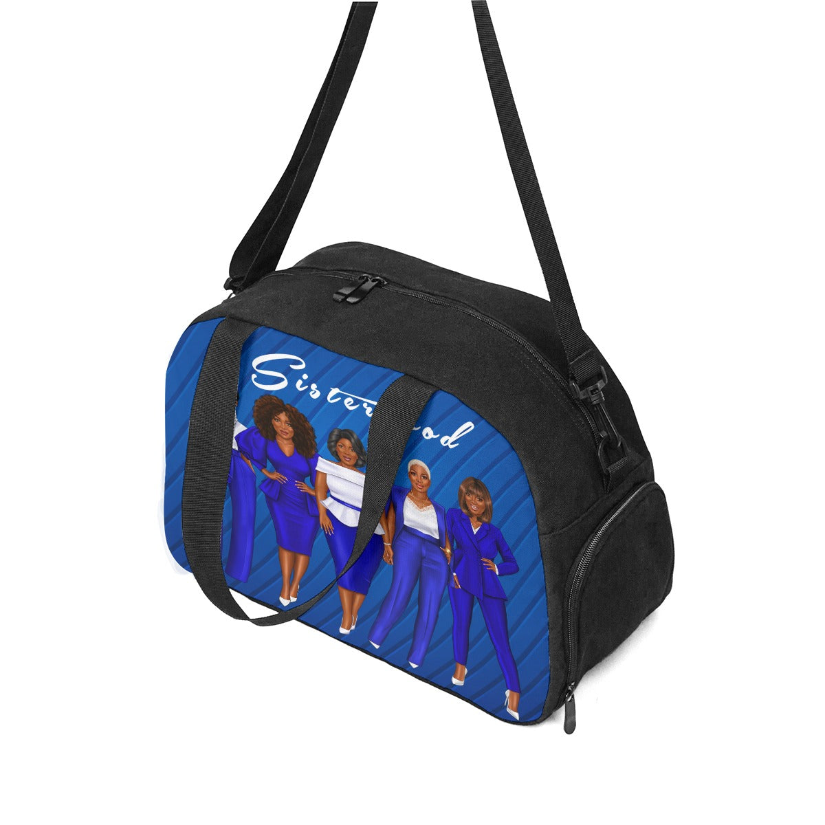 Blue Sisterhood Travel Luggage Bag, Overnight Bag, Duffel Success, Soror, Sorority,SGHRO