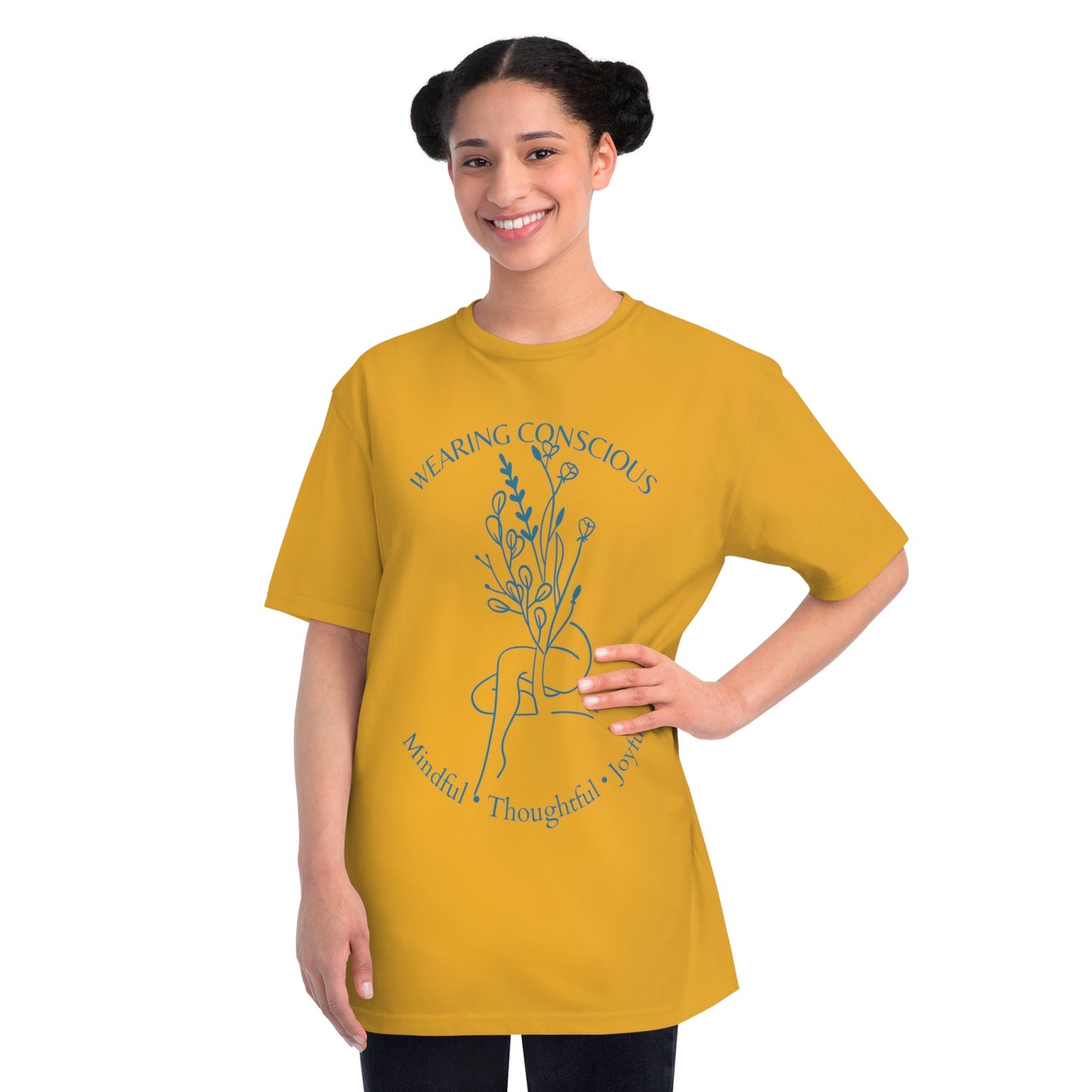 Mindful Thoughtful Joyful Organic Unisex T-Shirt