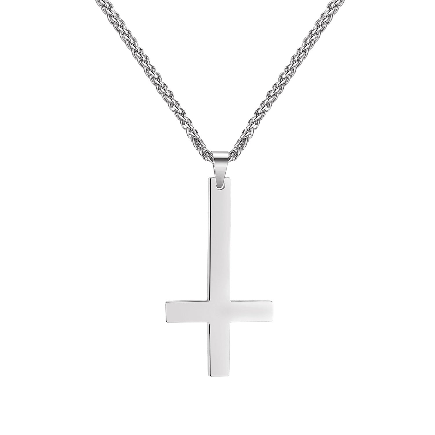 Titanium steel smooth cross necklace pendant - Premium necklace from erDouckan - Just $21! Shop now at Concordia Style Boutique