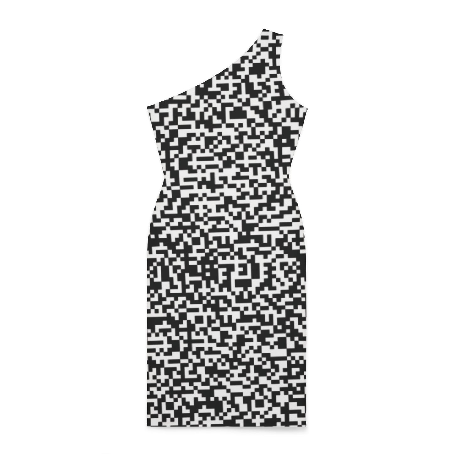 Shoulder Dress - "Scan Me" - Premium Shoulder Dress from Concordia Style Boutique - Just $77.78! Shop now at Concordia Style Boutique