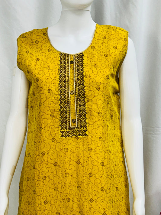 Chanderi Silk Kurti