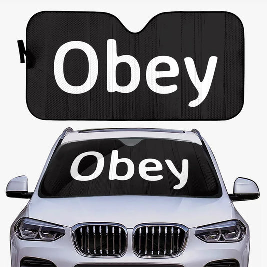 Windshield Sun Shade  - Obey - Premium sun shade from Concordia Style Boutique - Just $14! Shop now at Concordia Style Boutique
