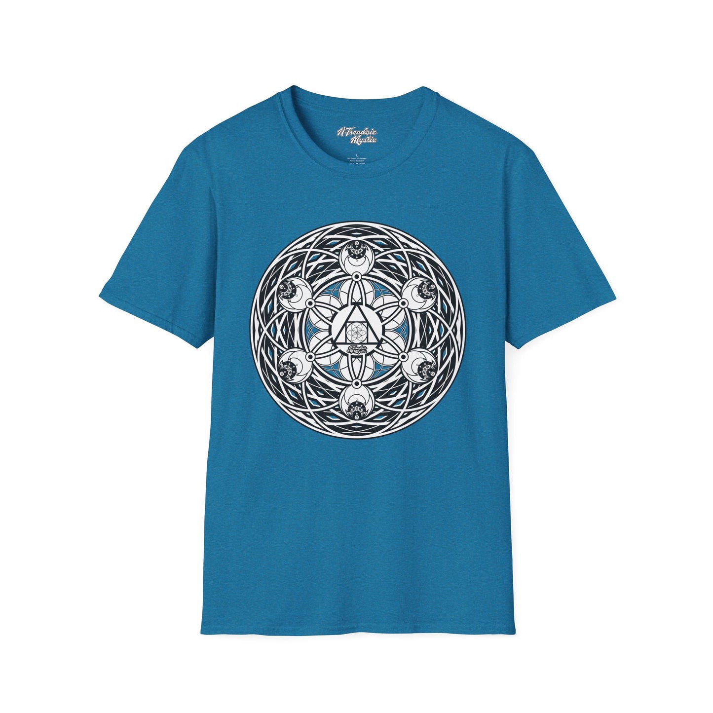 Mystic Cipher Tee – Hermetic Sacred Geometry Shirt | Boho Festival Wear | Spiritual Graphic for Him Her