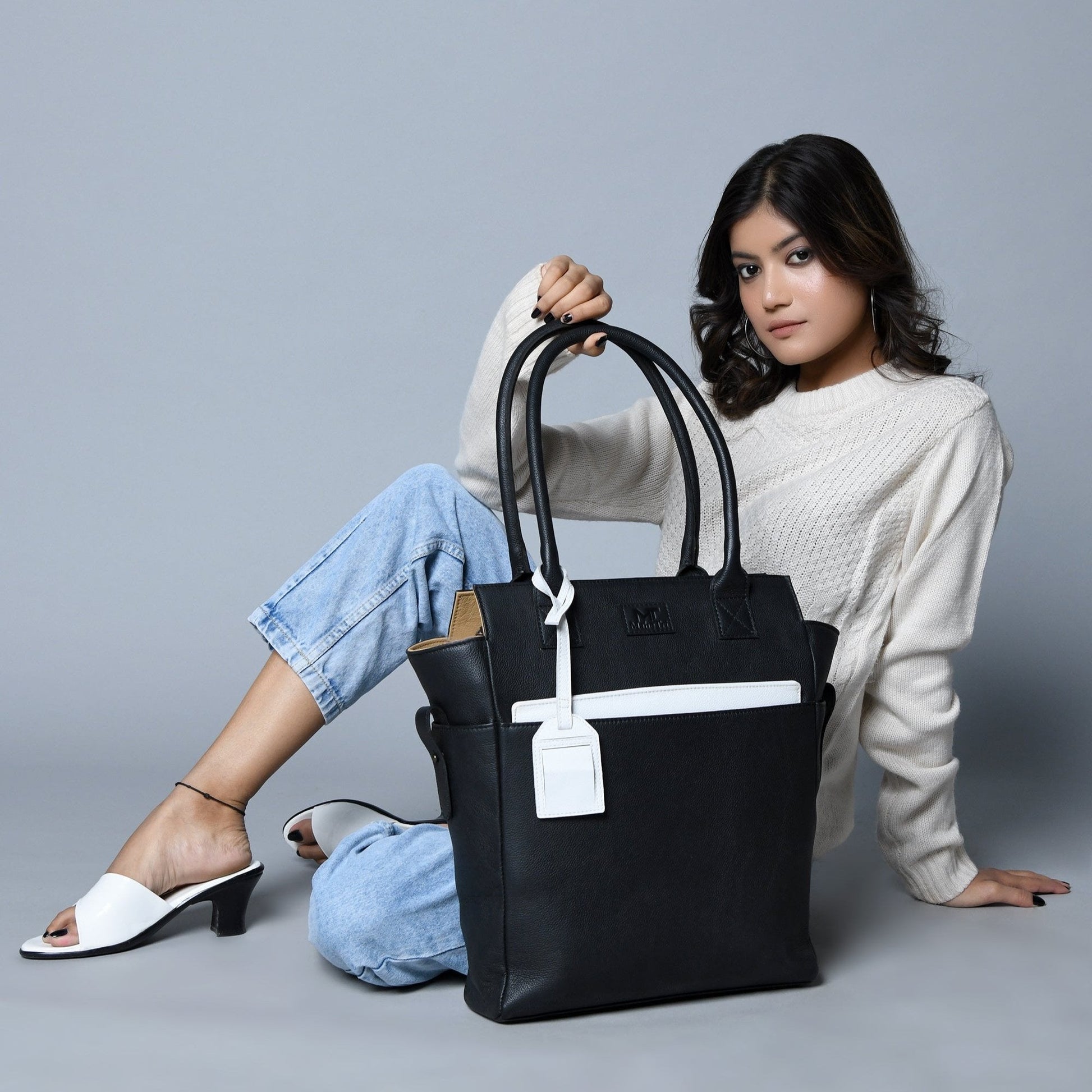 Midnight Elegance Noir Shopper Tote - Concordia Style Boutique