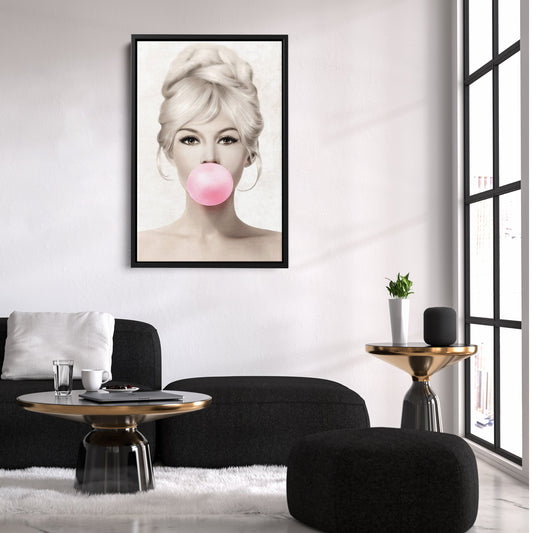 Brigitte Bardot Canvas Print – French Actress Wall Art for Home, Studio, or Salon