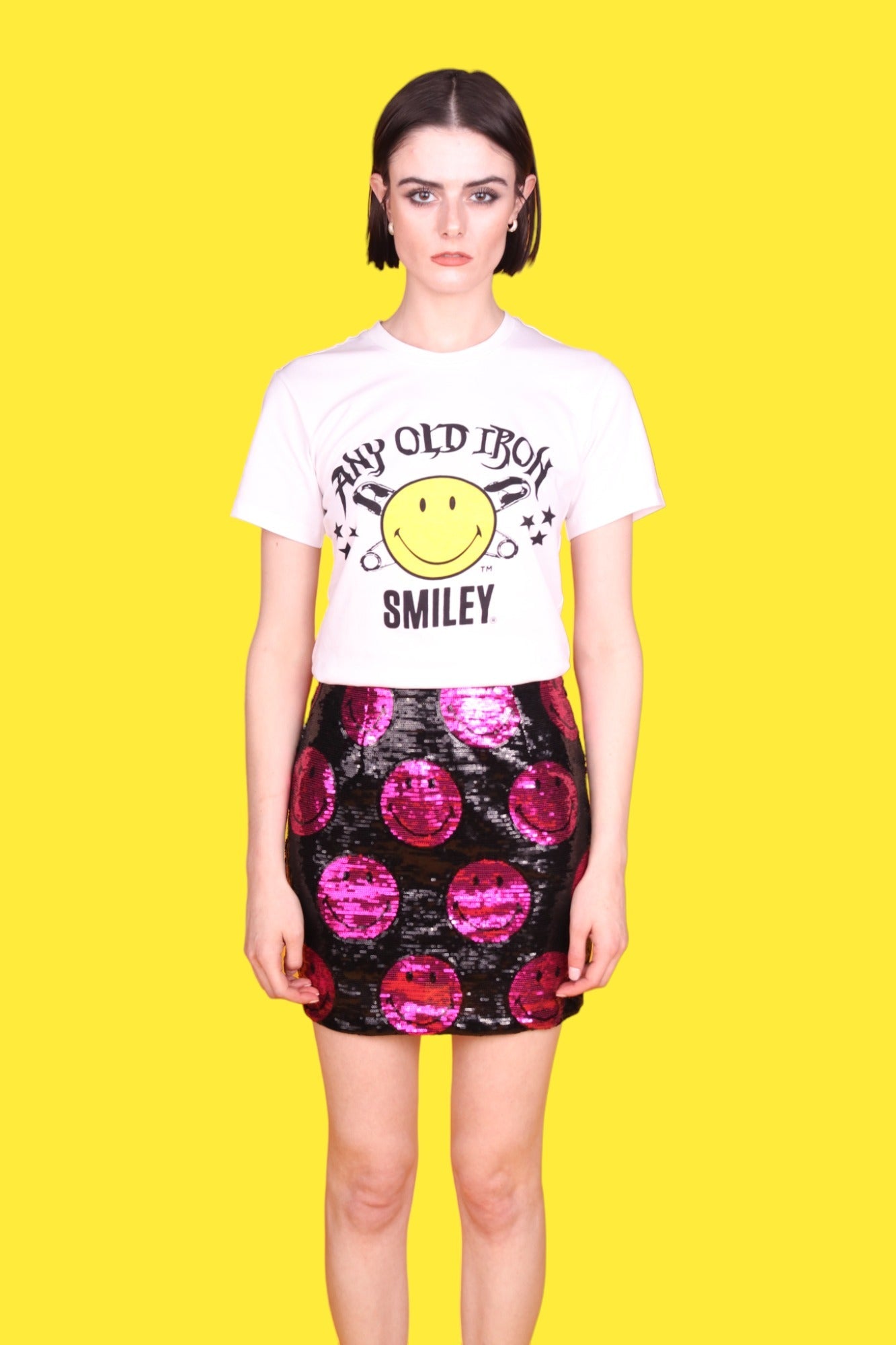 Any Old Iron x Smiley Pink Skirt - Concordia Style Boutique
