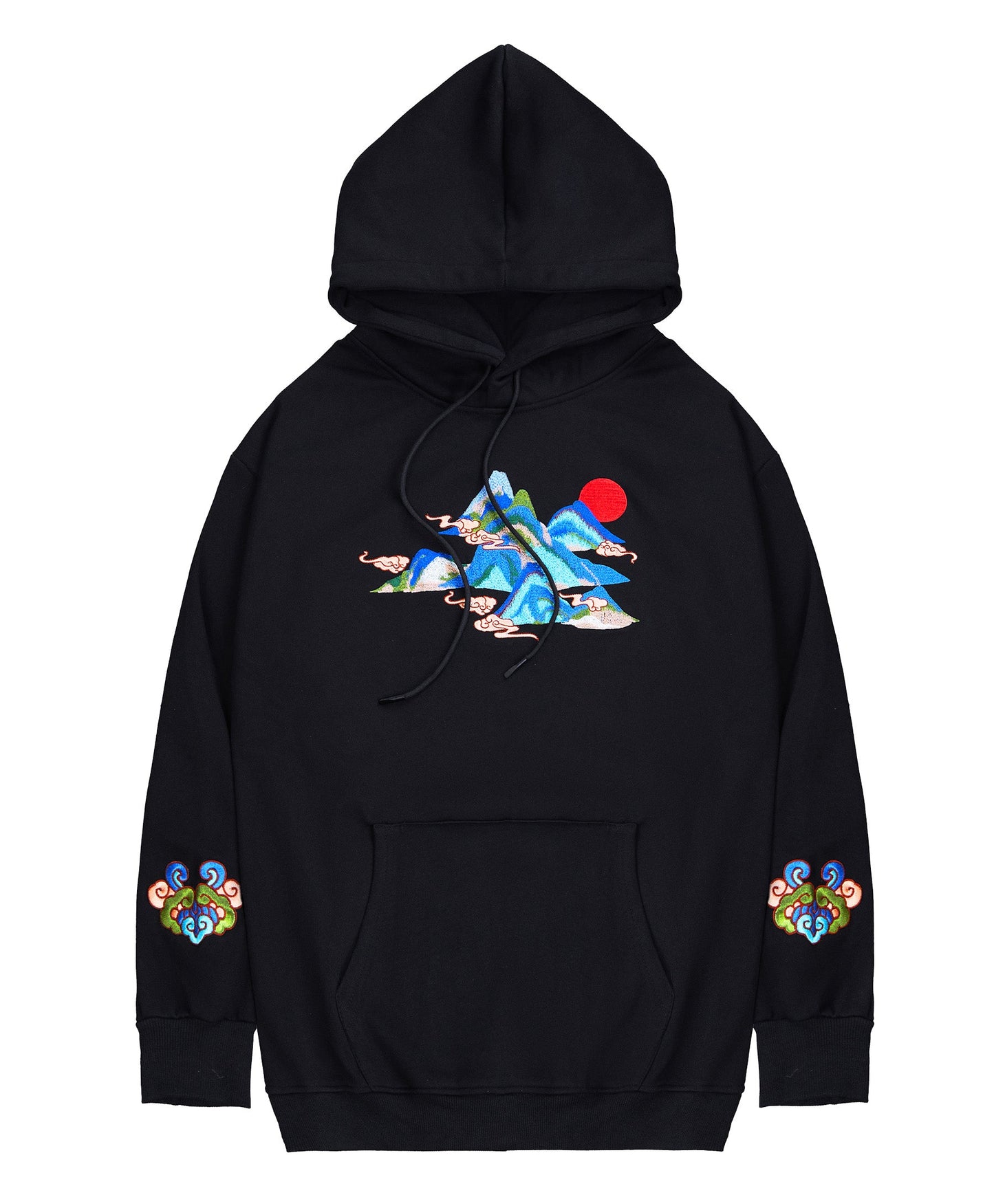 KH9232 Mountains Embroidery Hoodie - Concordia Style Boutique
