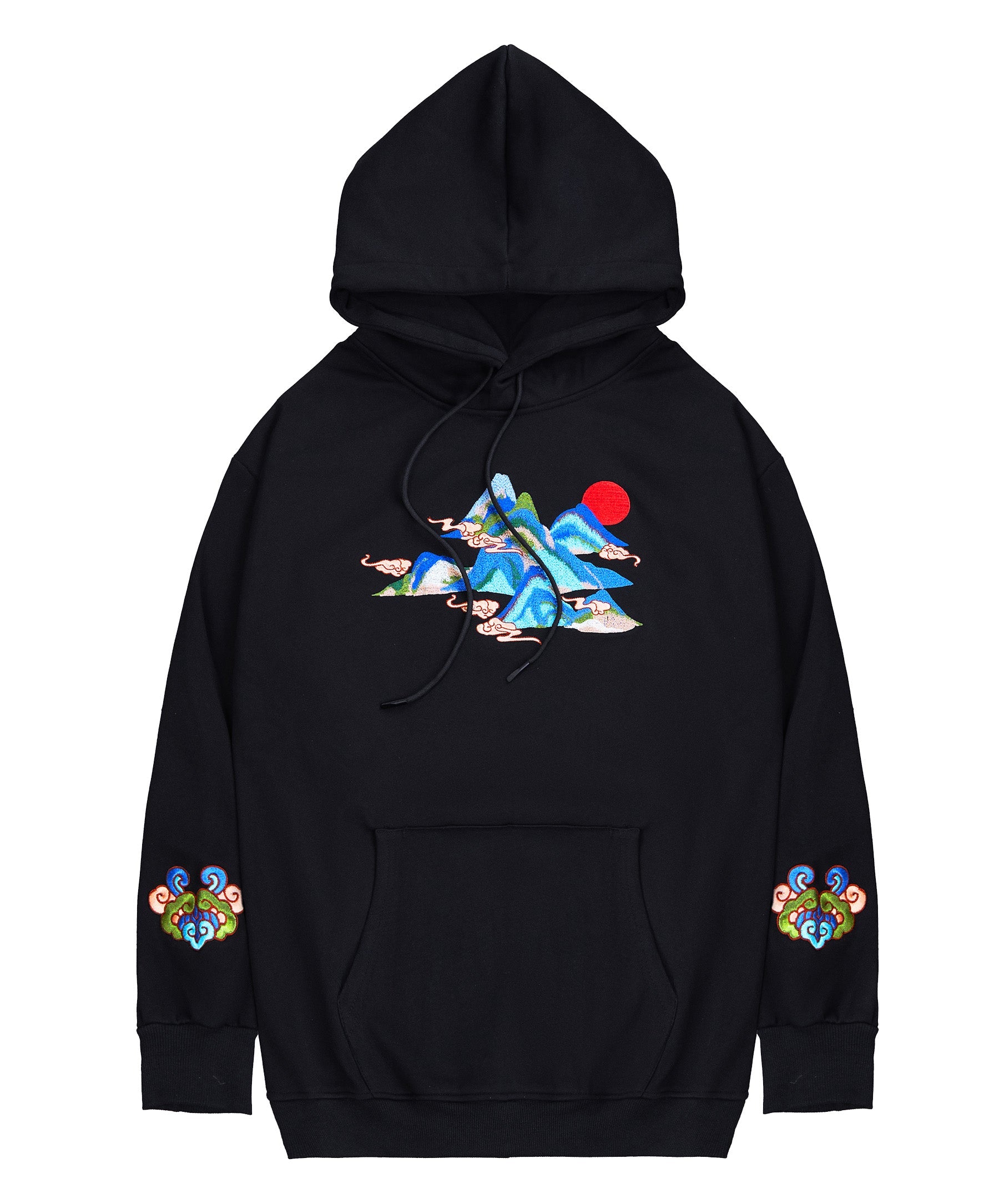 KH9232 Mountains Embroidery Hoodie - Concordia Style Boutique