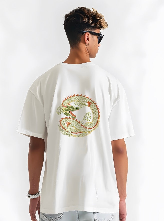KH866 Golden Dragon Embroidery Tee - Concordia Style Boutique