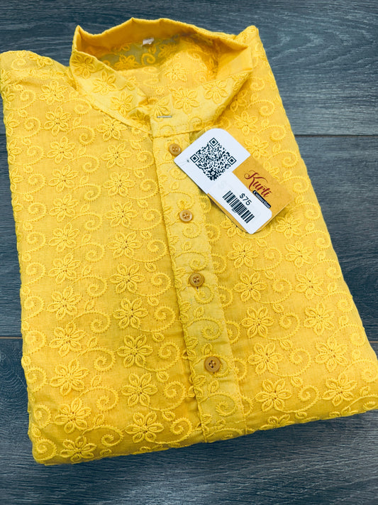 Cotton chikankari kurta pajama