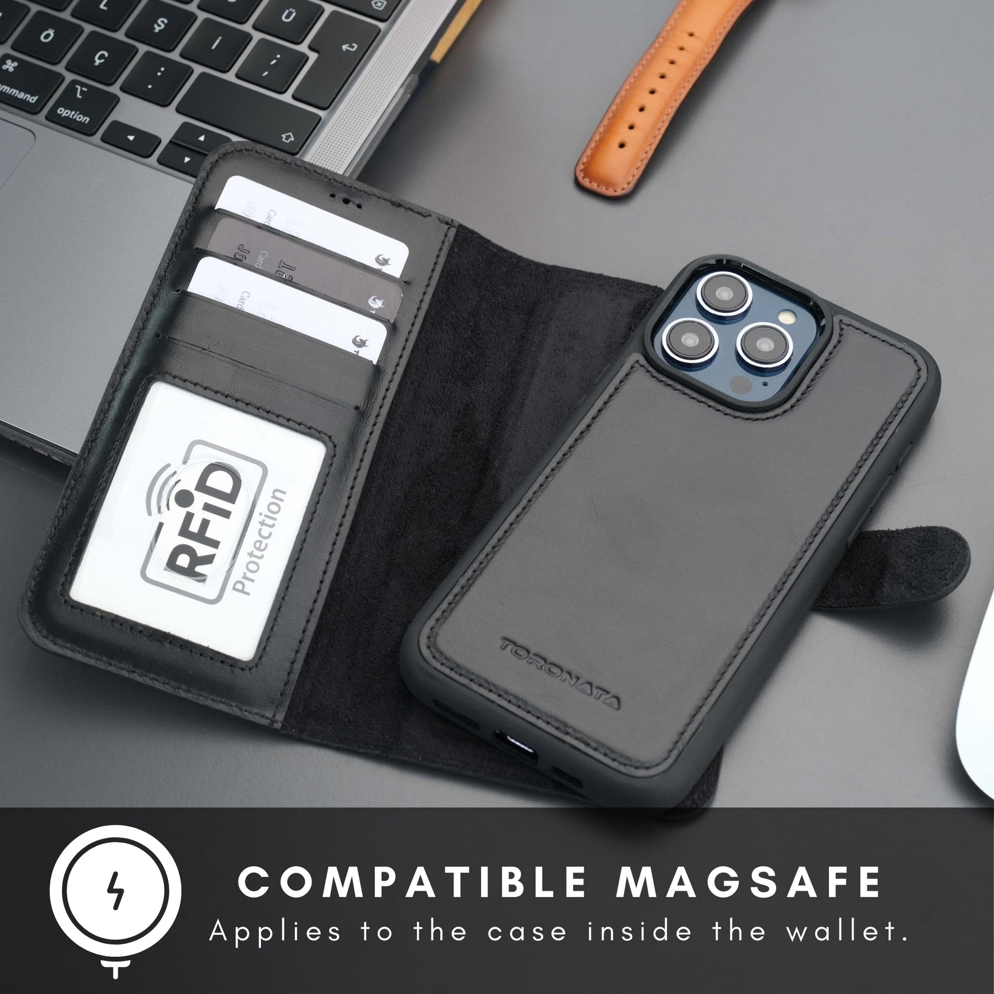 Casper iPhone 16 Pro Max Wallet Case Leather MagSafe - Concordia Style Boutique