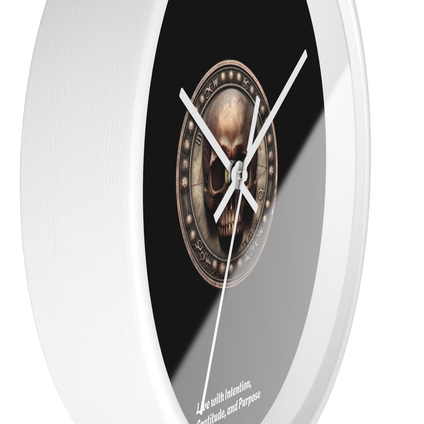 "Memento Mori" Wall Clock - Symbol of Intention, Gratitude, and Purpose - Premium Wall Clock from Concordia Style Boutique - Just $48.23! Shop now at Concordia Style Boutique