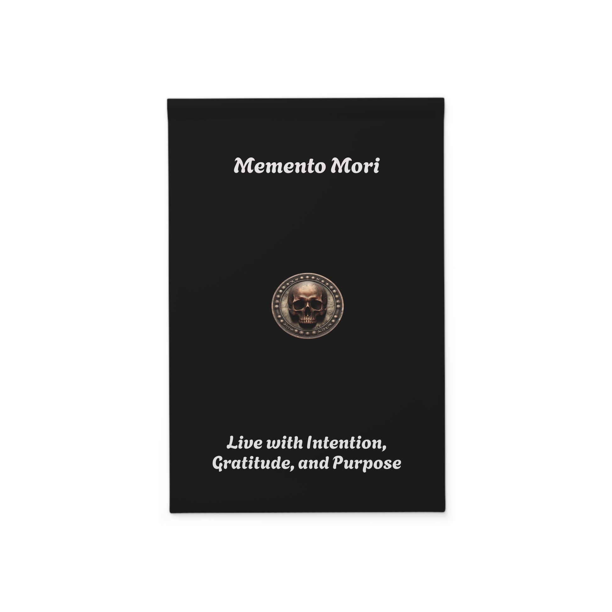 "Memento Mori" Garden Banner - "Live with Intention, Gratitude, and Purpose" - Premium Garden Banner from Concordia Style Boutique - Just $22.92! Shop now at Concordia Style Boutique