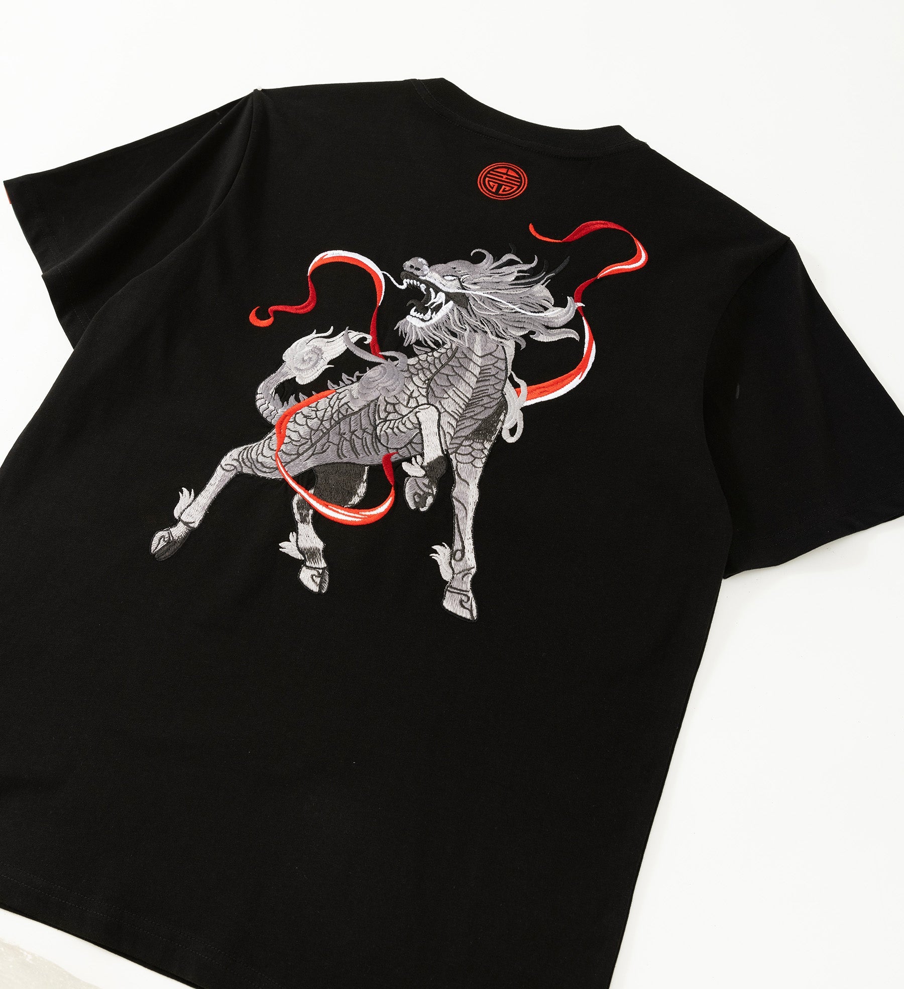 KH755 Raging Kirin Embroidery Tee - Concordia Style Boutique