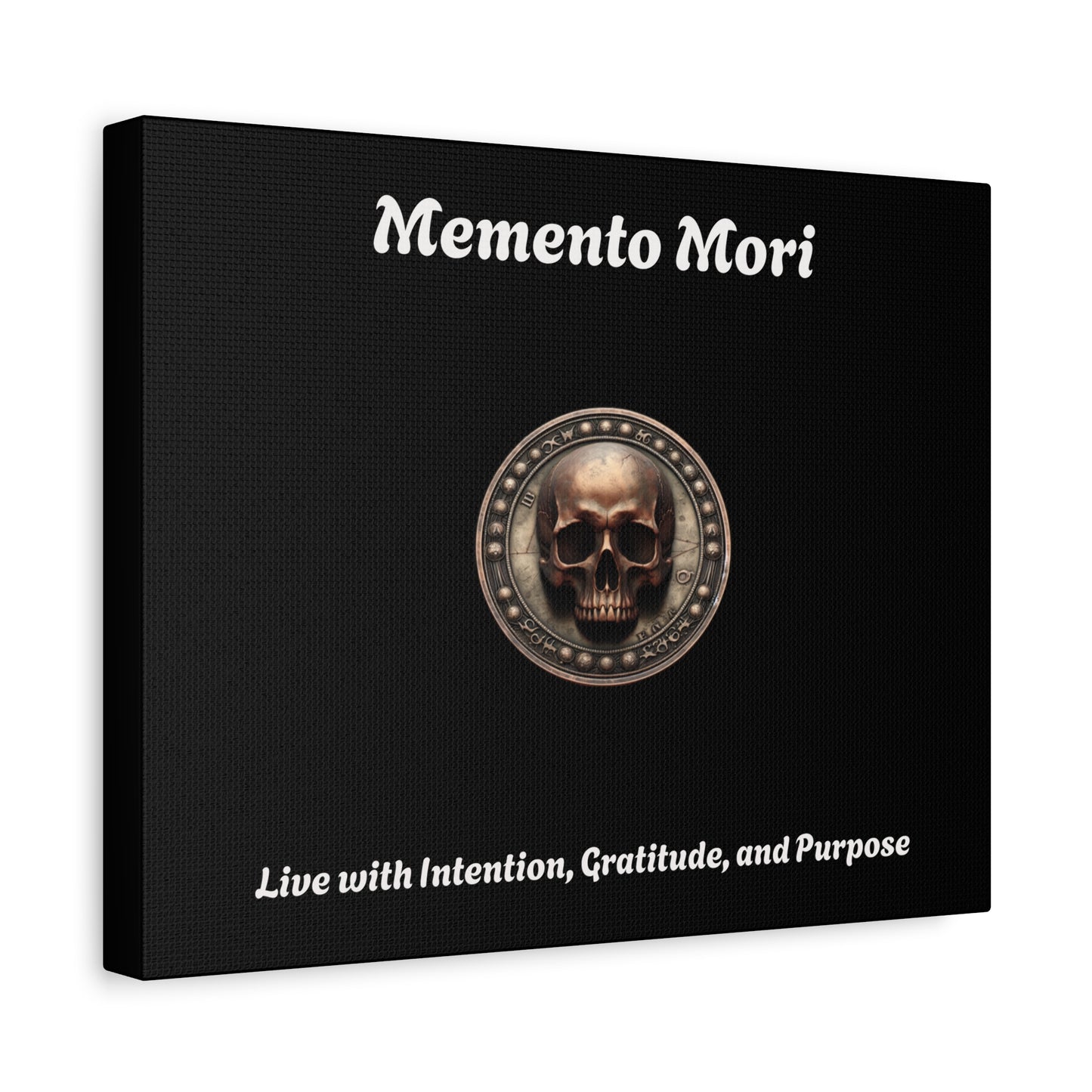 "Memento Mori" Matte Canvas - Inspirational Wall Art -"Live with Intention, Gratitude, and Purpose" - Premium Canvas from Concordia Style Boutique - Just $56.56! Shop now at Concordia Style Boutique