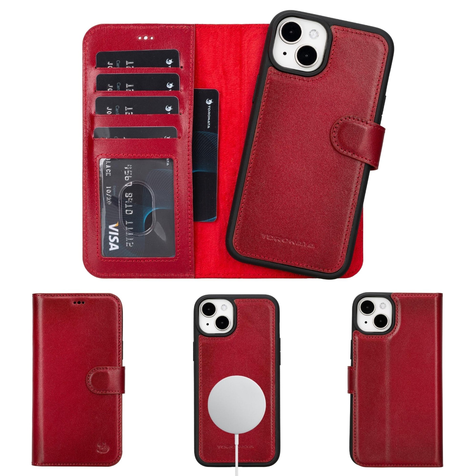 Casper iPhone 14 Series Detachable Leather Wallet Case - Concordia Style Boutique