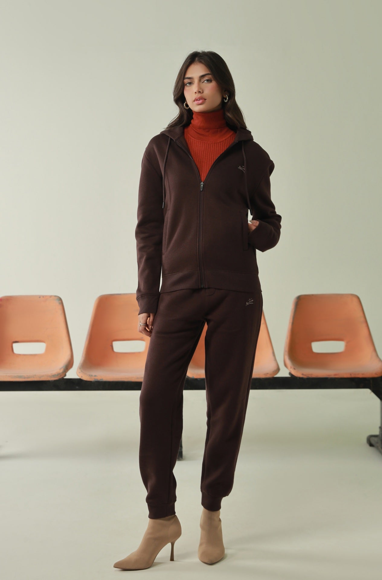 Zipper Hoodie - Coffee Bean - Concordia Style Boutique