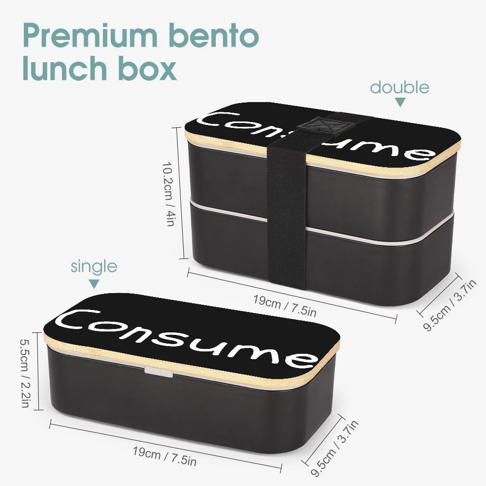 Consume - Double Layer Lunch Box - Premium New Arrival from Concordia Style Boutique - Just $15! Shop now at Concordia Style Boutique