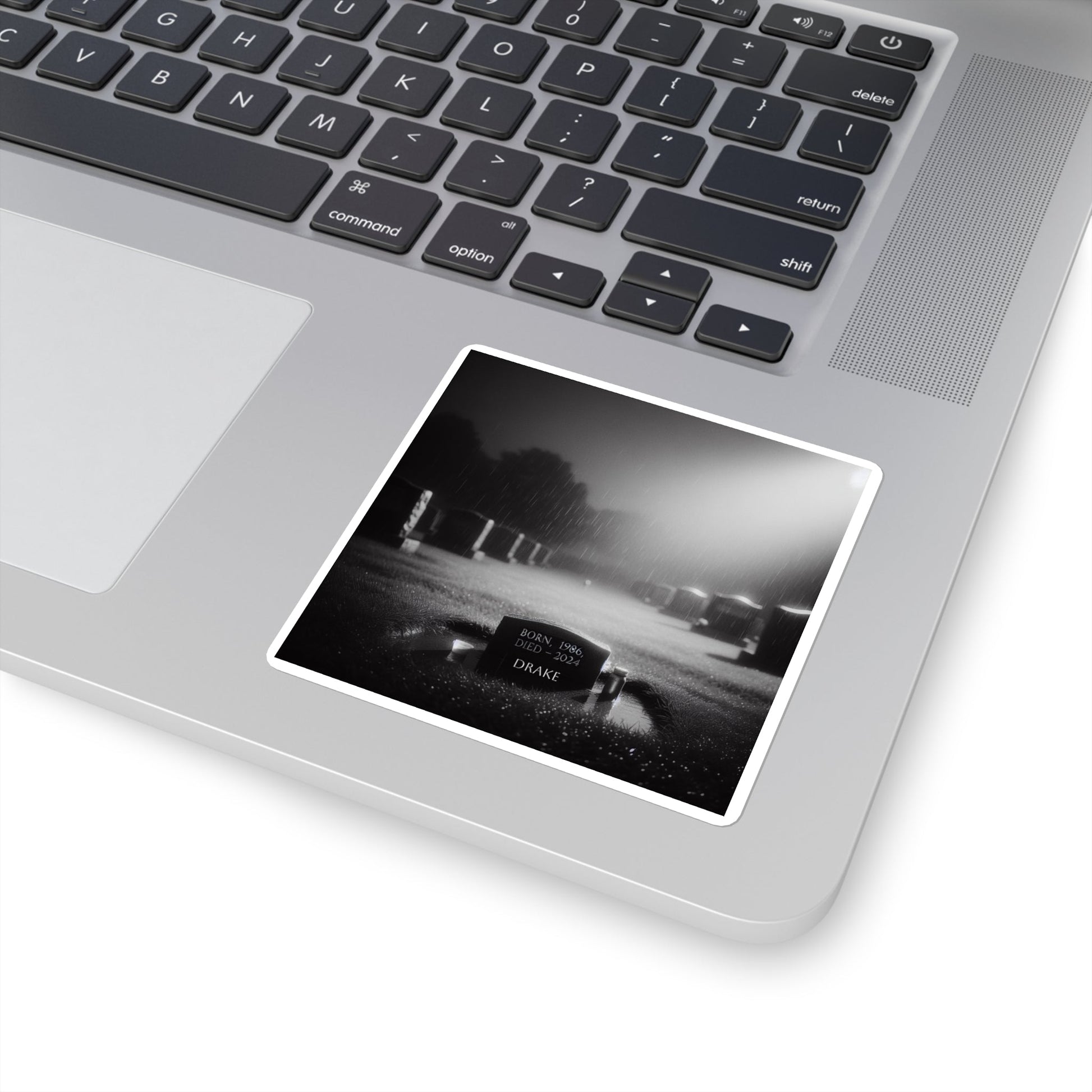 "R.I.P. - Drake" Square Stickers - Laptop Sticker - Premium Laptop Sticker from Concordia Style Boutique - Just $7.90! Shop now at Concordia Style Boutique