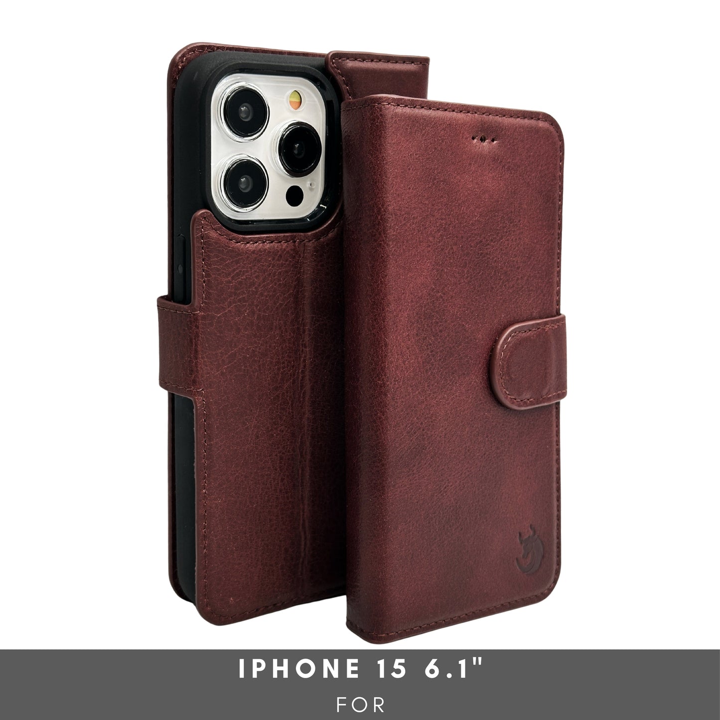 Vegas Premium Leather iPhone 15 Wallet Case with MagSafe | Detachable RFID Blocking Luxury Wallet - Concordia Style Boutique