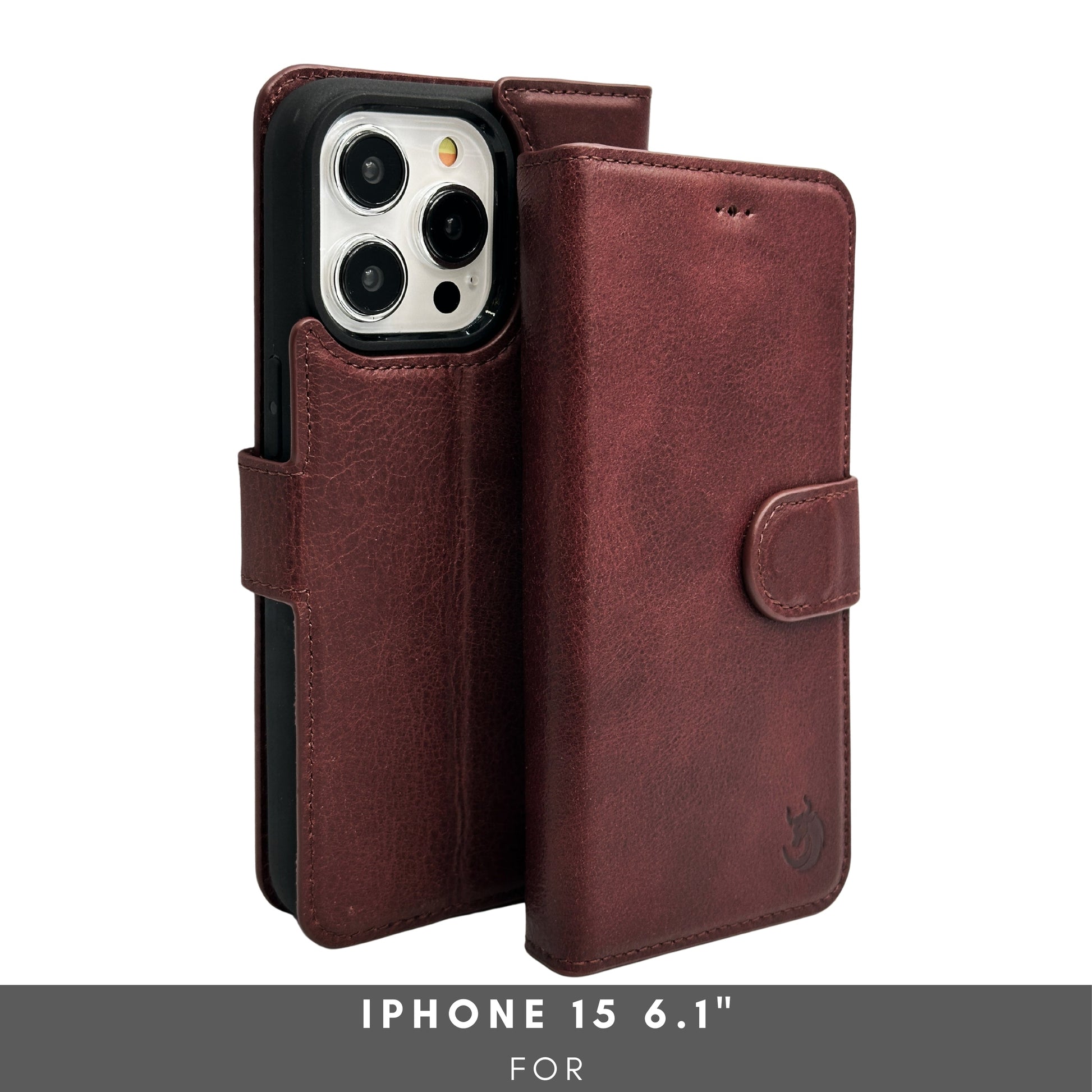 Vegas Premium Leather iPhone 15 Wallet Case with MagSafe | Detachable RFID Blocking Luxury Wallet - Concordia Style Boutique