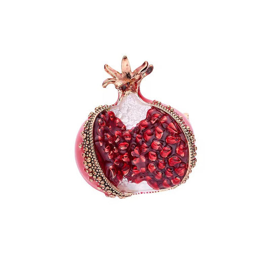 Open Pomegranate Brooch