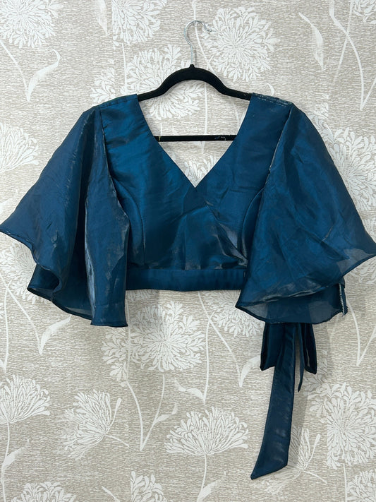 Butterfly sleeves blouse