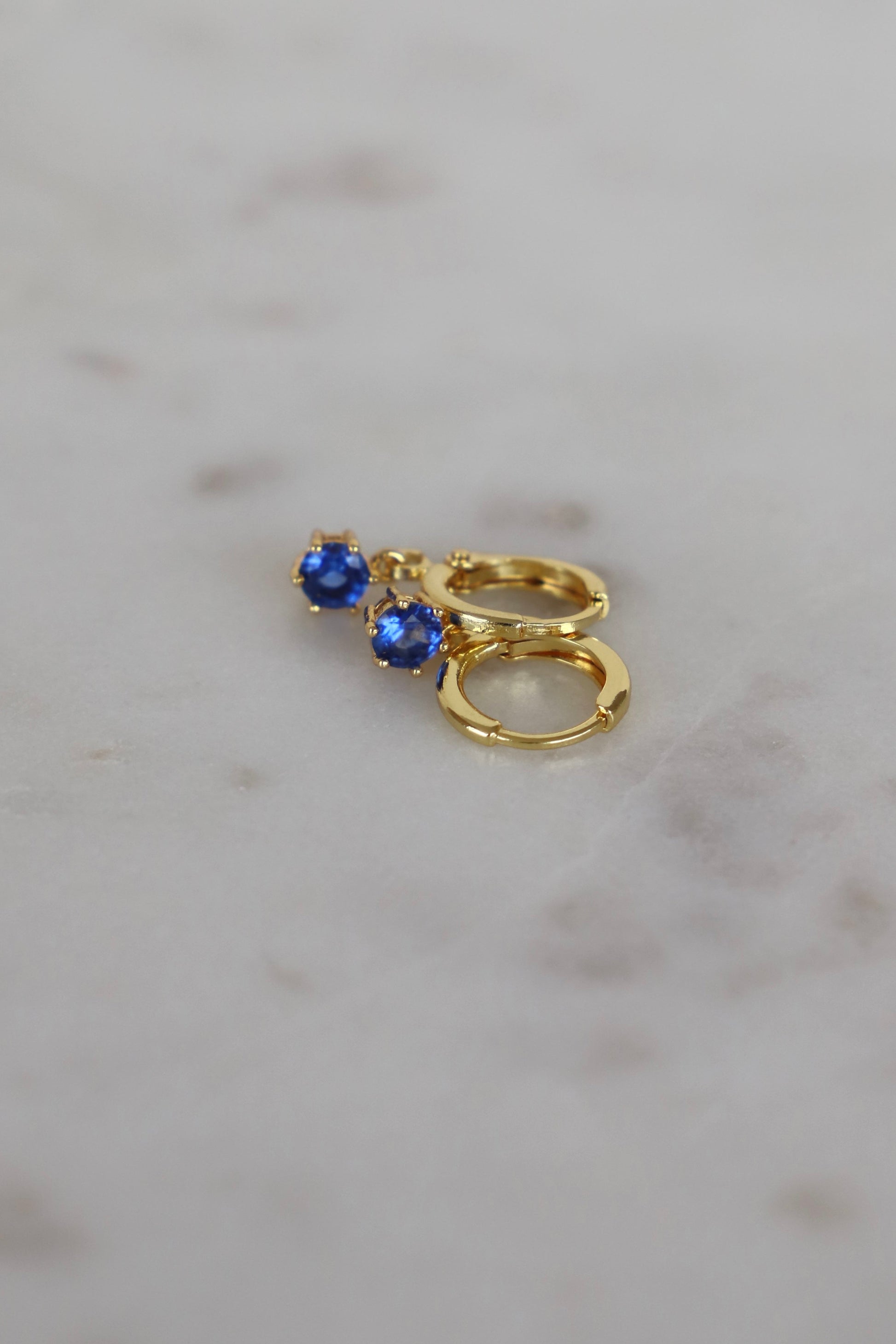 ROUND BIRTHSTONE HUGGIES - Concordia Style Boutique