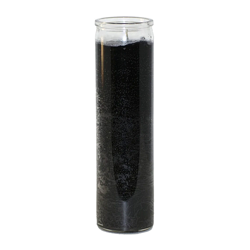 7 Day Black Glass Prayer Candle - Concordia Style Boutique