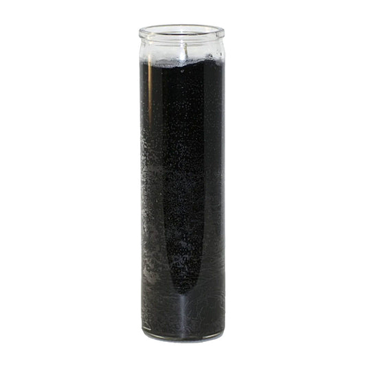 7 Day Black Glass Prayer Candle - Concordia Style Boutique
