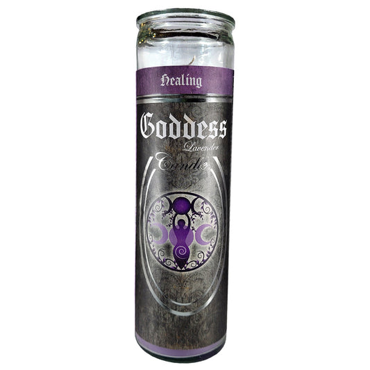 7 Day Glass Ritual Candle - Goddess - Lavender - Concordia Style Boutique