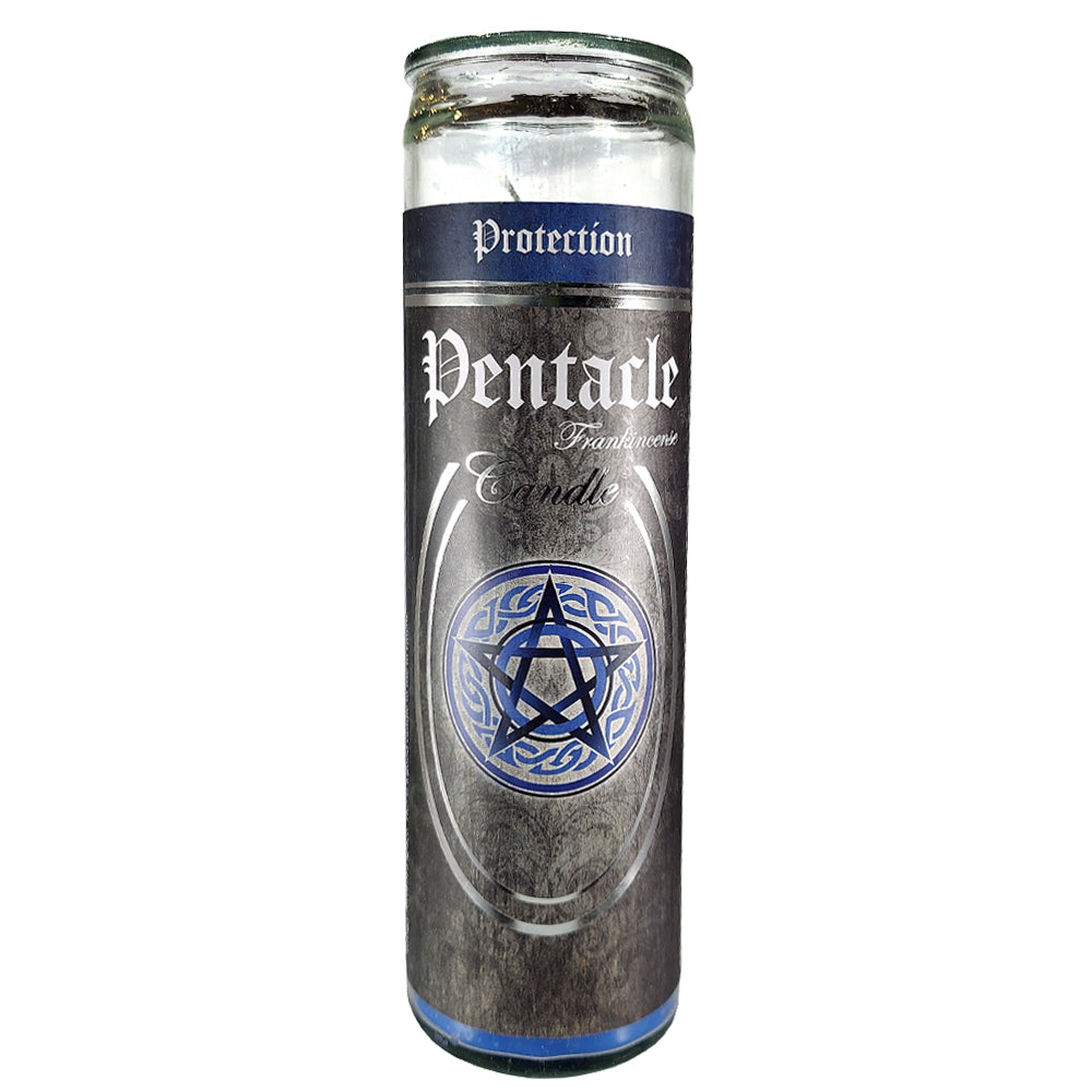 7 Day Glass Ritual Candle - Pentacle - Frankincense - Concordia Style Boutique