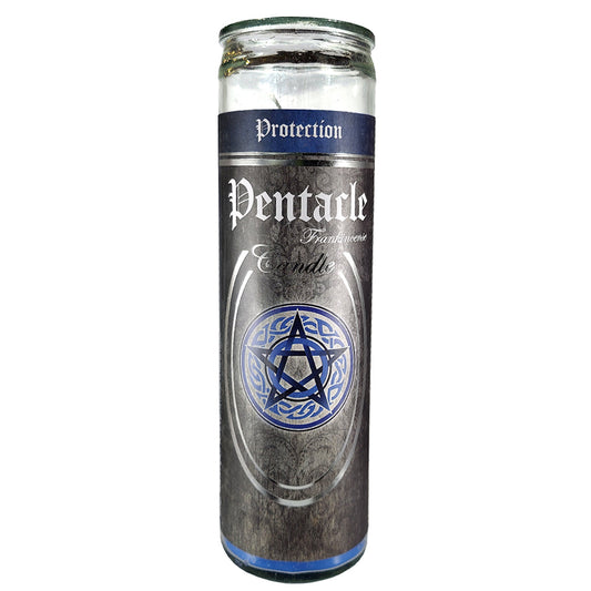 7 Day Glass Ritual Candle - Pentacle - Frankincense - Concordia Style Boutique