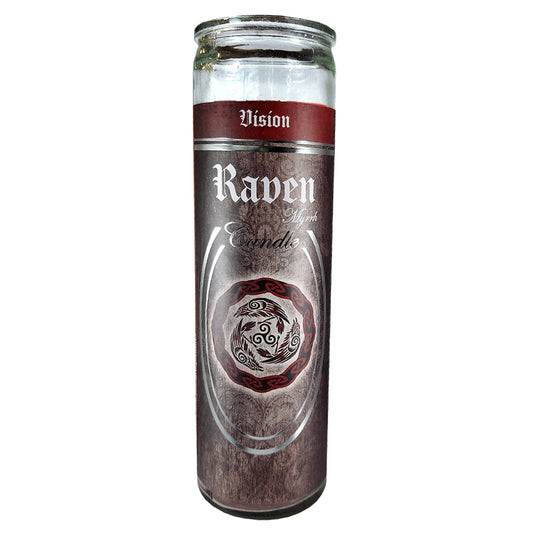 7 Day Glass Ritual Candle - Raven - Myrrh - Concordia Style Boutique