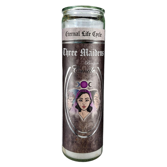 7 Day Glass Ritual Candle - Three Maidens - Benzoin - Concordia Style Boutique