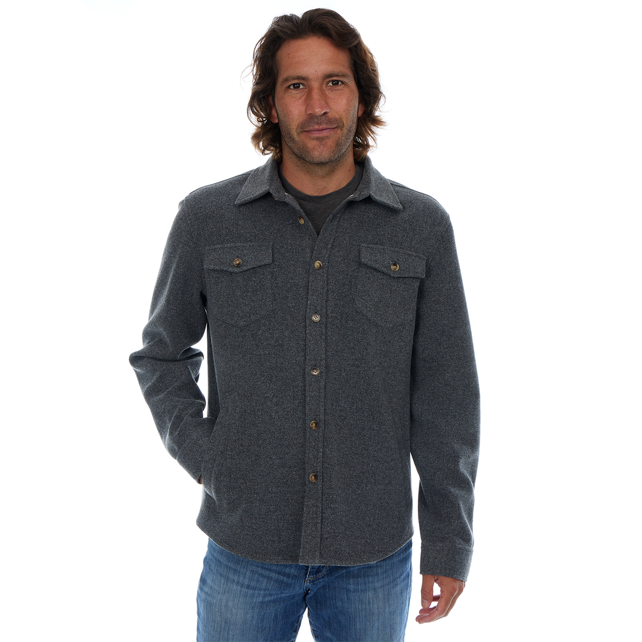 Bentley Heavy Faux Wool Work Shirt