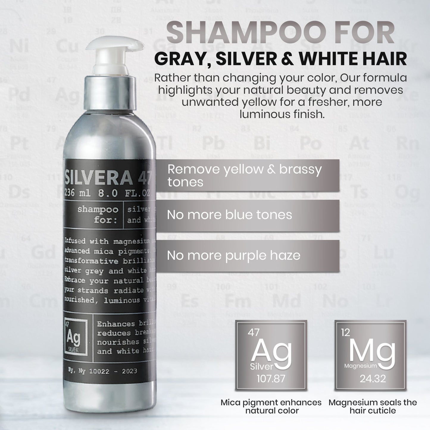 Silvera 47 Silver Hair Conditioner For Grey Hair Shine By JOEL WARREN