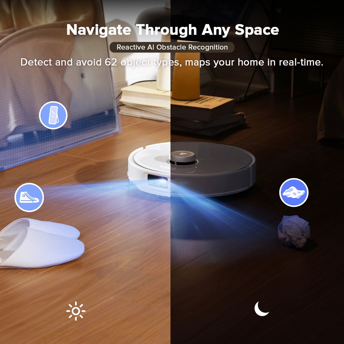 Roborock Qrevo Curv Robot Vacuum with Multifunctional Dock 3.0