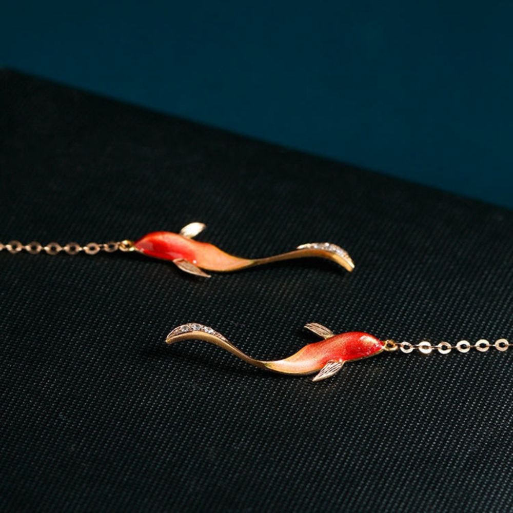 LUCKY KOI EARRINGS (PAIR) - Concordia Style Boutique