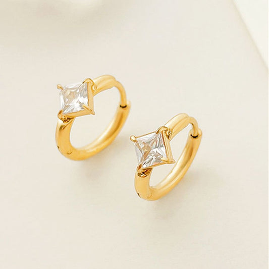 DIAMOND HUGGIE EARRINGS (PAIR) - Concordia Style Boutique