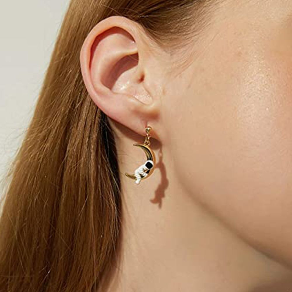 ASTRONAUT & PLANET EARRINGS (PAIR) - Concordia Style Boutique