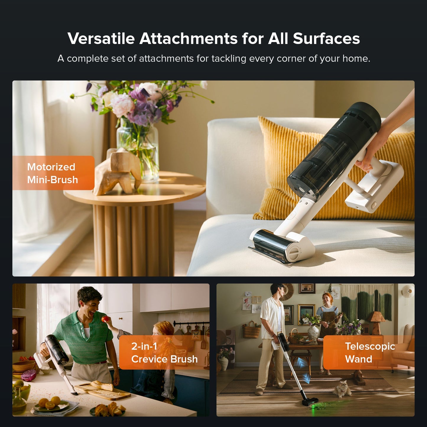 Roborock H60 Hub Pro Cordless Stick Vacuum Cleaner