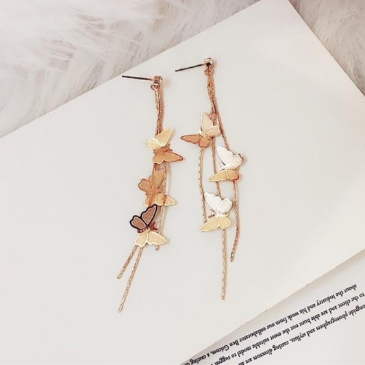BUTTERFLY DANGLING EARRINGS (PAIR) - Concordia Style Boutique