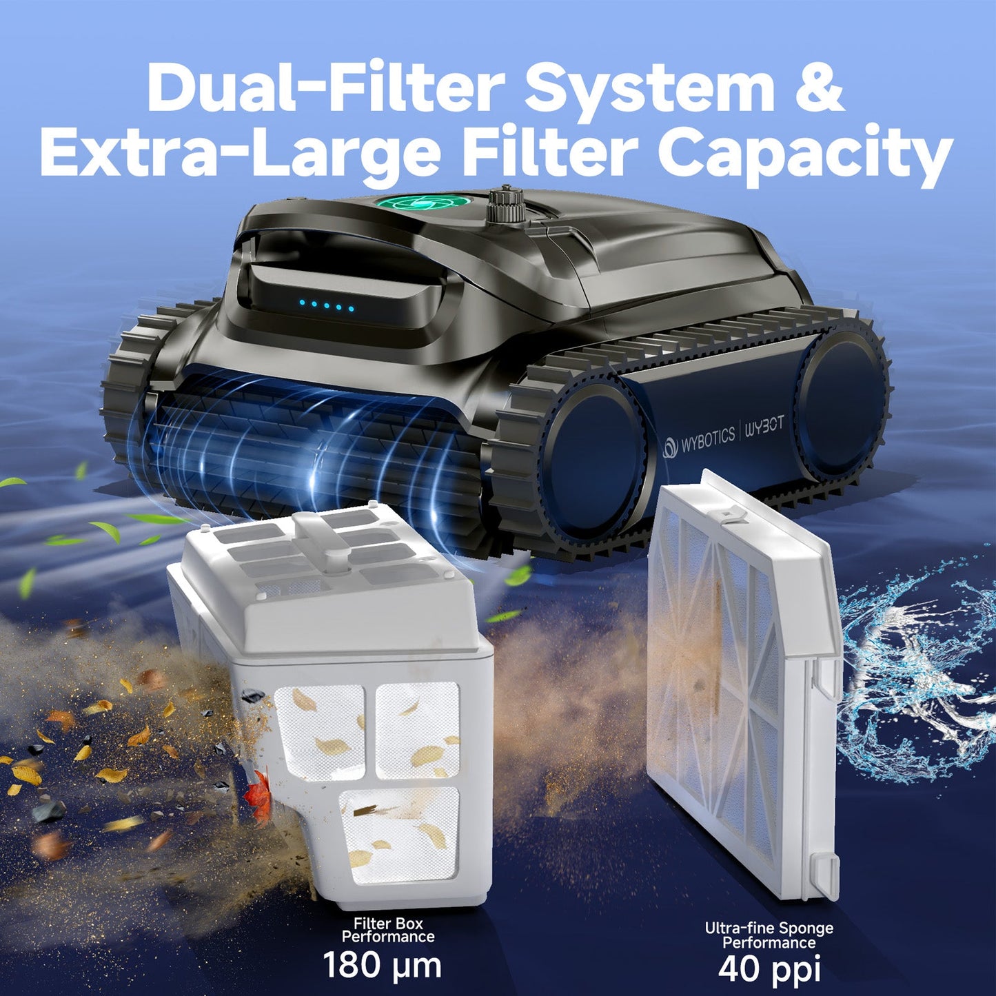 WYBOT M1 Cordless Robotic Pool Cleaner