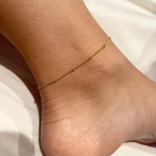 GOLD ANKLET (ADJUSTABLE) - Concordia Style Boutique