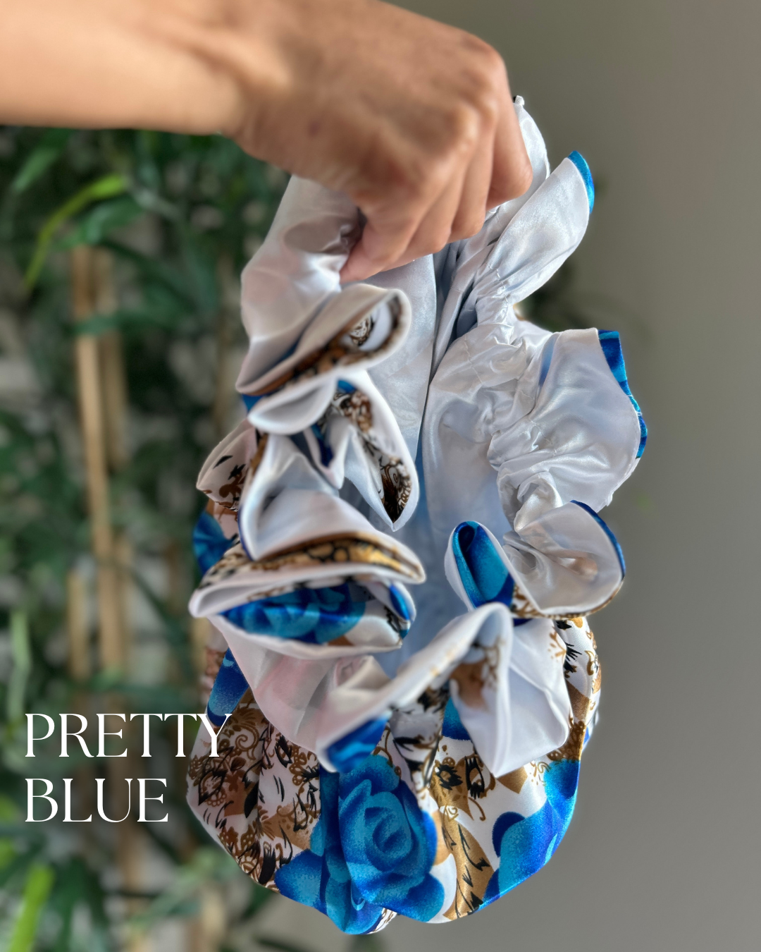 Garden Peach All Satin Bonnet