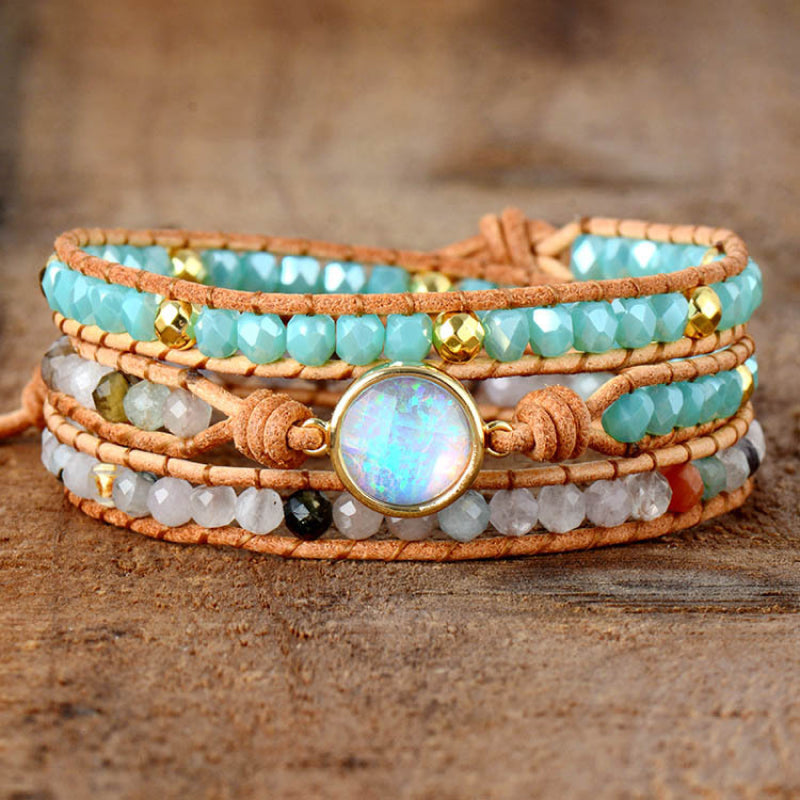 Opal Beaded Layered Bracelet - Concordia Style Boutique